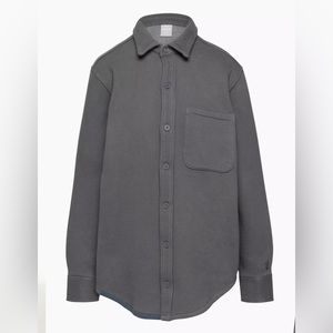 TNA cozy fleece boyfriend shirt